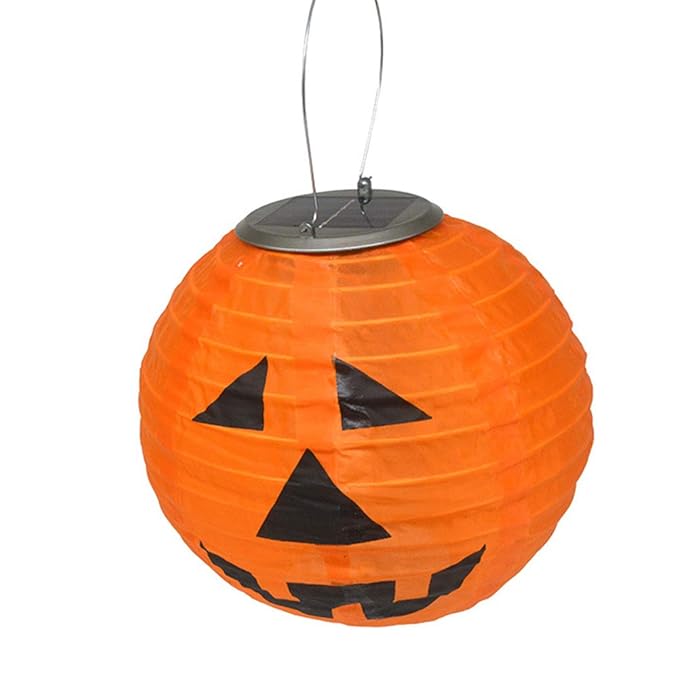 LAMPARA SOLAR FORMA CALABAZA PARA HALLOWING